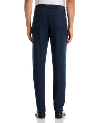 Impeccabile Wool Flannel Regular Fit Five Pocket Pants