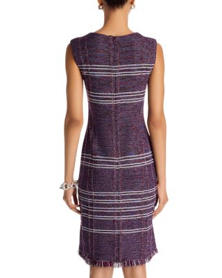 Fringe Hem Sheath Dress