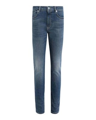 Miller Size Me Mid Rise Skinny Jeans in Washed Indigo