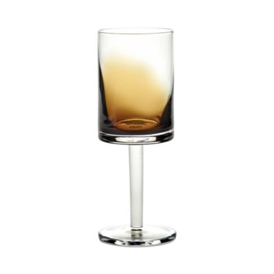 White Wine Glass Amber Zuma, Set of 4