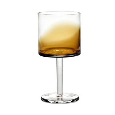 Red Wine Glass Amber Zuma, Set of 4