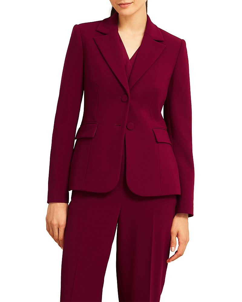 Hobbs London Mabel Blazer In Burgundy