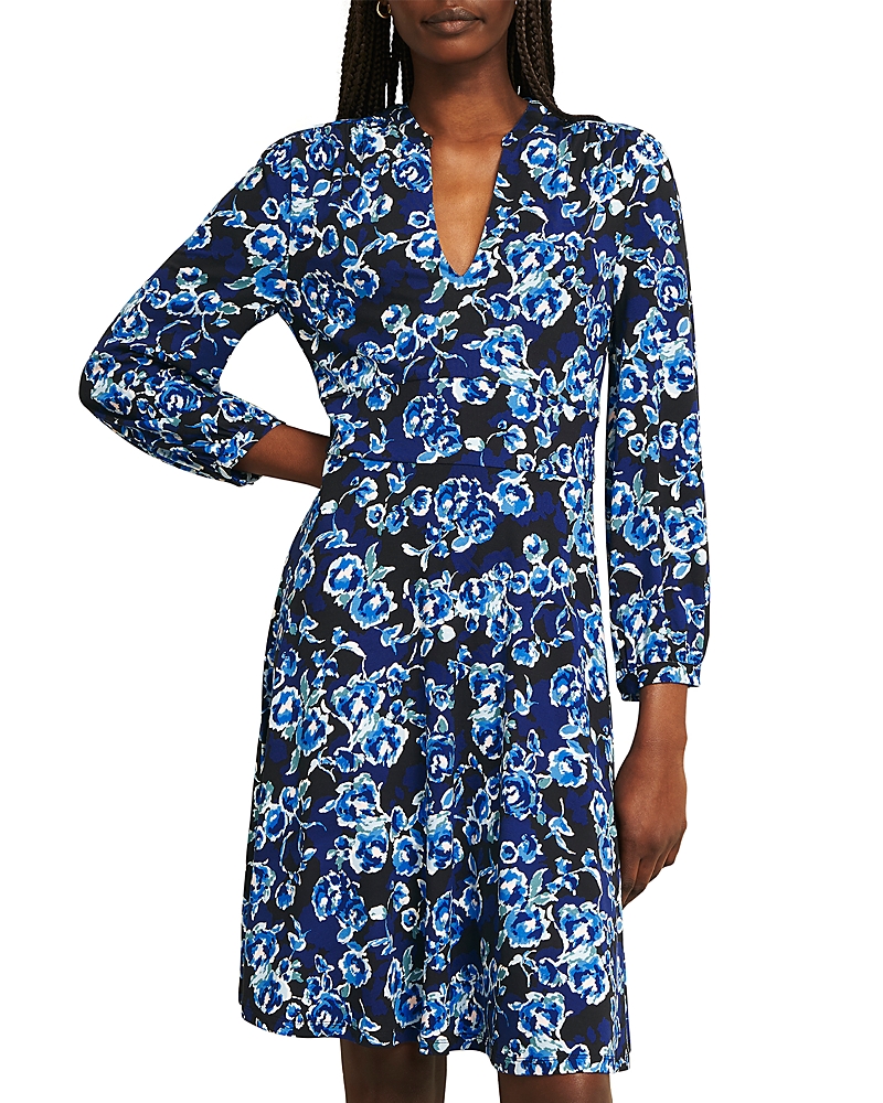 Hobbs London Harper Jersey Dress In Blue