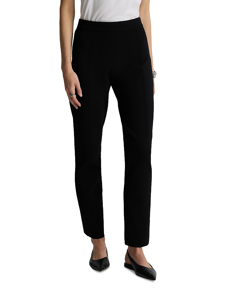 St John Pull On Knit Pants In Black