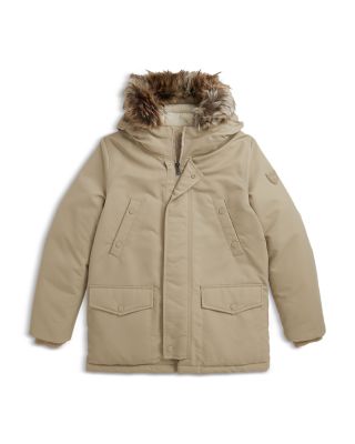 Boys' Faux Fur Trim Down Parka - Big Kid