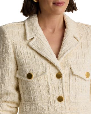  Plaid Textured Jacket 