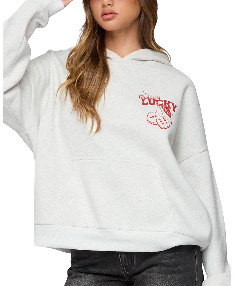 Edikted Feeling Lucky Oversized Sweatshirt