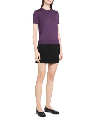 Lightweight Wool Short Sleeve Top