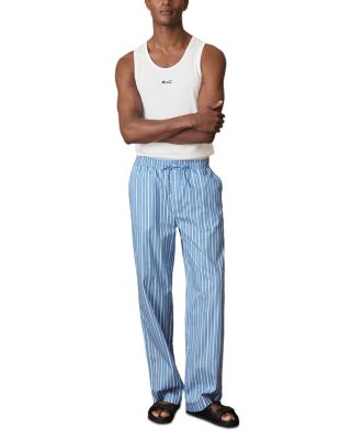 Che Chica Drawstring Stripe Cotton Poplin Pants