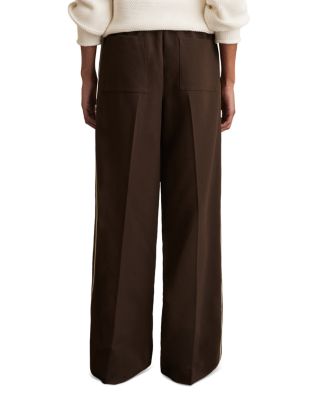 Petite Robyn Side Stripe Wide Leg Trousers