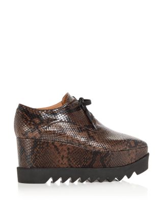 Women's Elyse Snake Embossed Wedge Sneakers