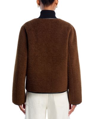 Cropped Faux Fur Toggle Jacket - Exclusive