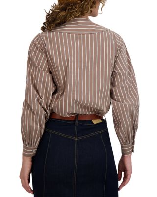 Double Breasted Button Up Blouse