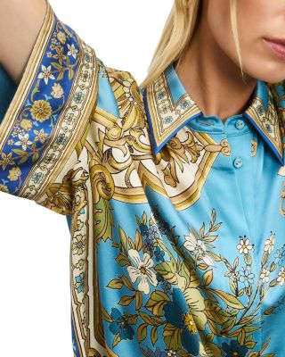 Cassie Silk Brocade Shirt