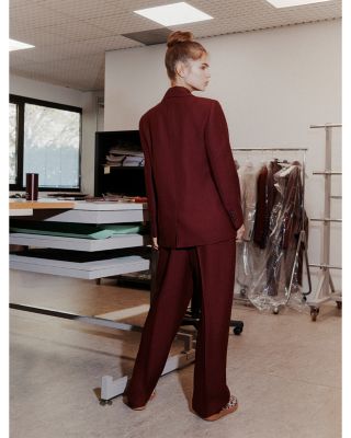 Fluid Bordeaux Blazer