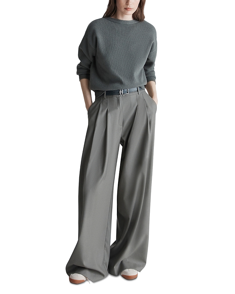 Marella Cirilla Elasticated-waist Trousers In Gray