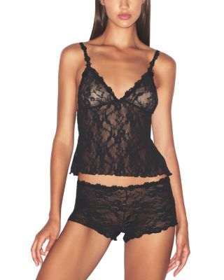 Stretch Floral Lace Camisole Set