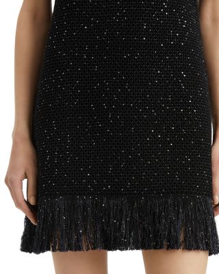 Textured Tweed Mini Dress