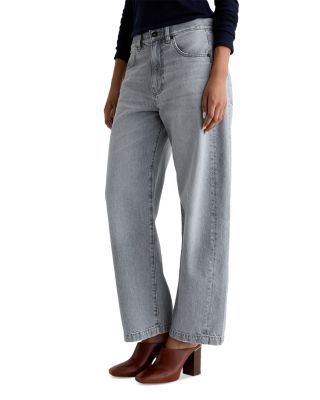 Hattie High Rise Barrel Jeans in Al Fresco