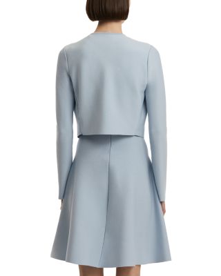 Fitted Jacket with Peony Embellishment