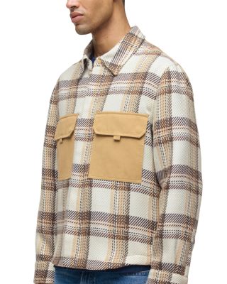 Plaid Flap Pocket Button Shirt