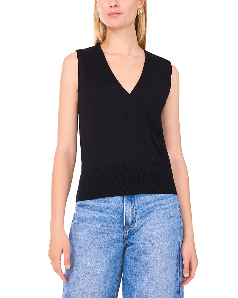 1.state Faux Wrap Top