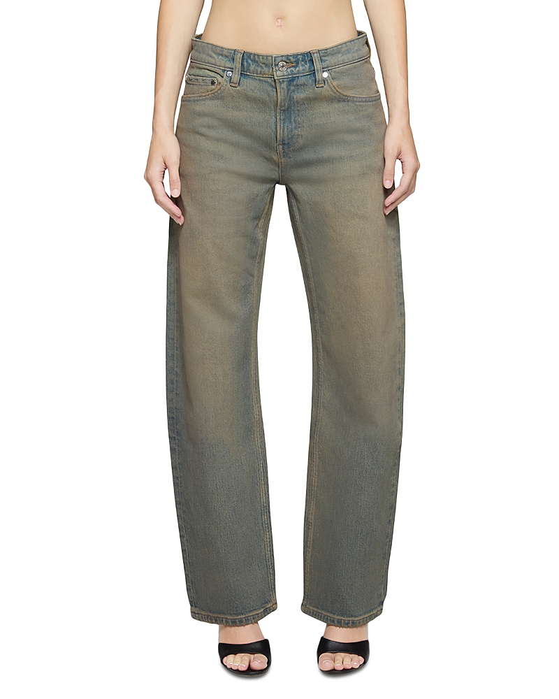 Eb Denim Alida Loose High Rise Barrel Leg Jeans In Whisky In Brown