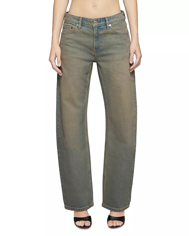 Eb Denim Alida Loose High Rise Barrel Leg Jeans in Whisky