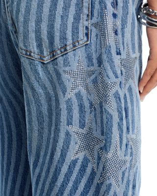 Float Stars and Stripes High Rise Loose Fit Jeans in Vintage Me