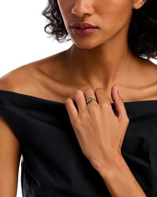 Pink Amethyst, Citrine & Peridot Ring in 14K Yellow Gold