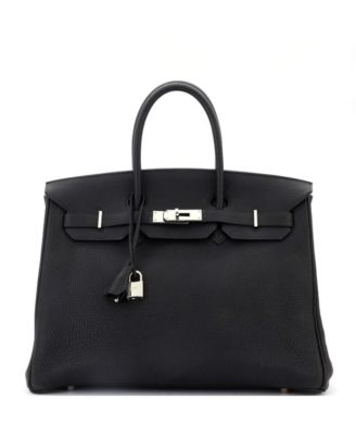 Pre-Owned HERMÈS - Birkin 30 Handbag Black Togo with Palladium Hardware