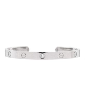 Pre-Owned Cartier - Love 1 Diamond Cuff Bracelet 18K White Gold with Diamond