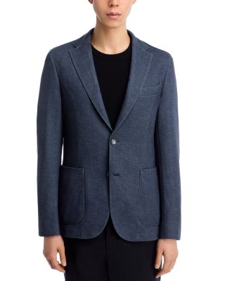 Hanry Melange Jersey Slim Fit Unstructured Sport Coat