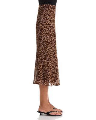 Cicely Silk Midi Skirt