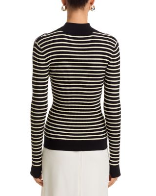 Ifrancis Striped Turtleneck Pullover Sweater