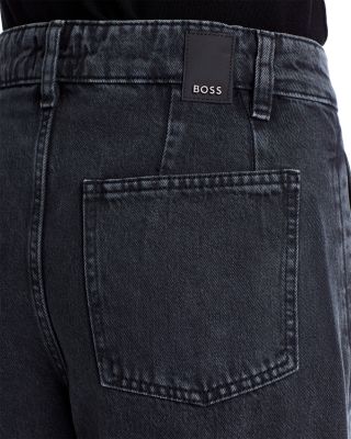 Daelya High Rise Straight Jeans in Dark Grey