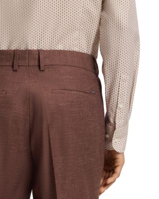 Melange Solid Slim Fit Suit Pants