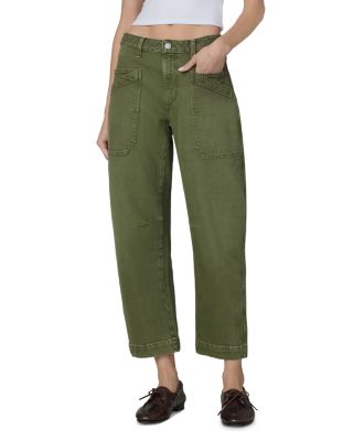 The Double Pocket Barrel Jeans in Winter Moss