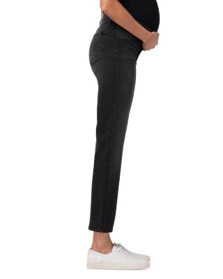 The Icon Crop Bootcut Maternity Jeans in Delphine