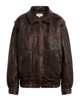 The Luca Leather Bomber Jacket