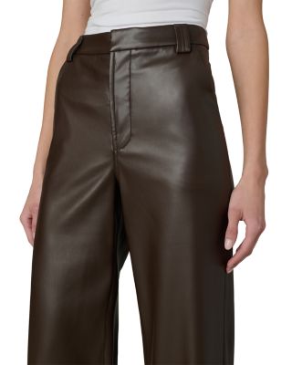 The Mia Faux Leather Wide Leg Pants