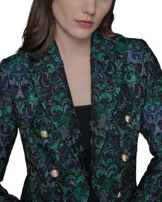 Cropped Motif Blazer