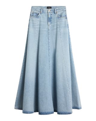 Drama Full Length Denim Skirt in September  