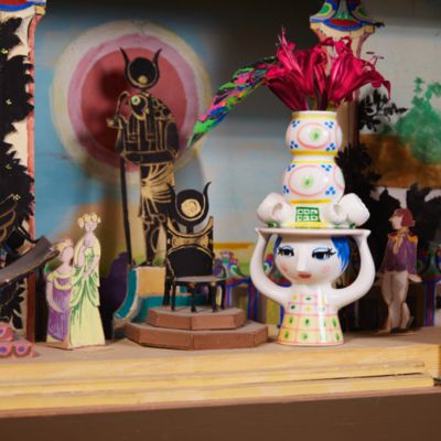 Lady With Hat Candle Holder