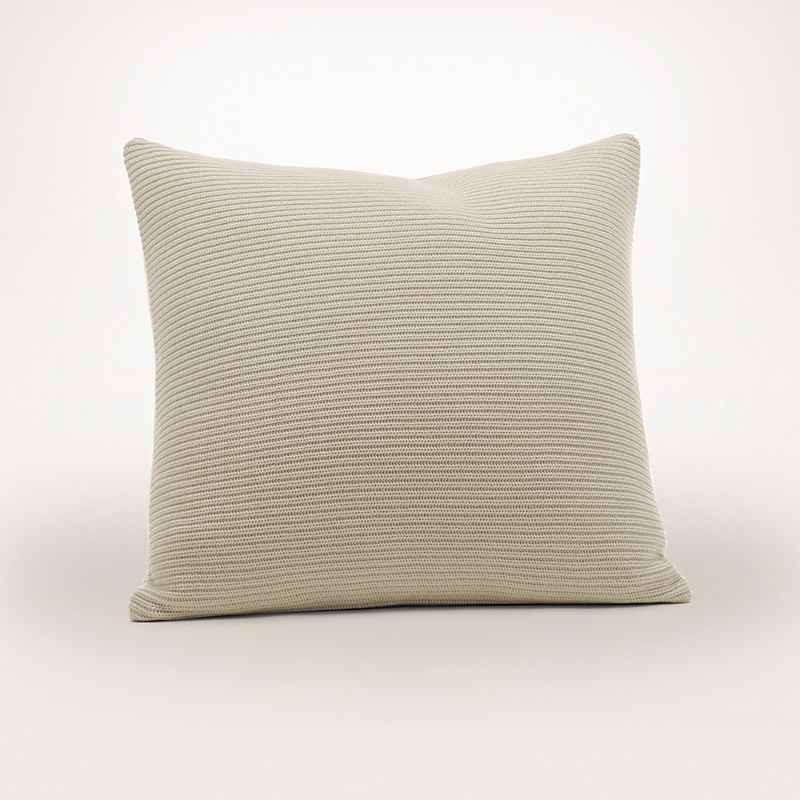 Boll & Branch Ribbed Knit Euro Sham In Neutral