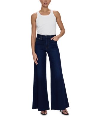 Izzy Mid Rise Wide Leg Jeans in Tristesse