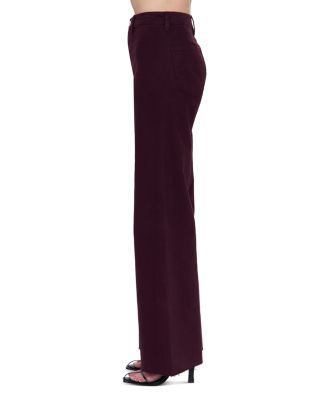 Penny High Rise Wide Leg Jeans in Claret