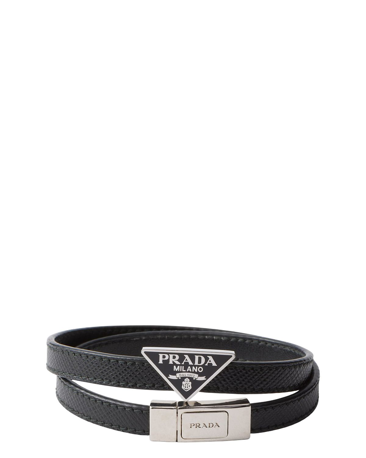 Prada Saffiano Leather Bracelet