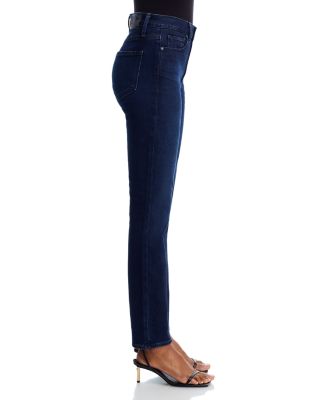 Gemma High Rise Reverse Seam Skinny Jeans in Bespoke