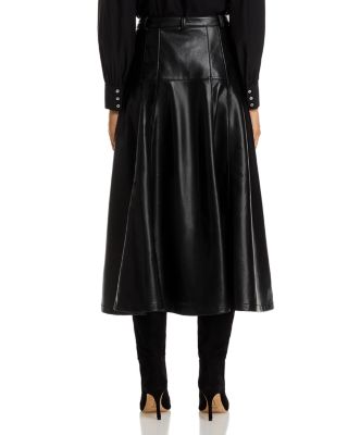 Faux Leather Veena Skirt